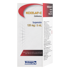 NIXELAF-C CEFALEXINA SUS 125MG