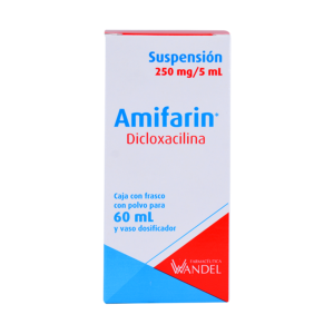 AMIFARIN DICLOXACILINA SUS 250MG