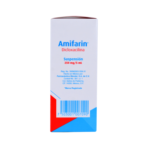 AMIFARIN DICLOXACILINA SUS 250MG