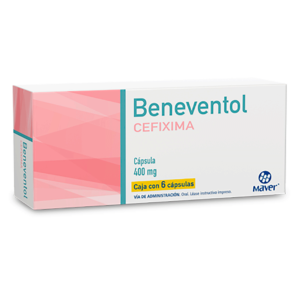 BENEVENTOL CEFIXIMA CAPS 400 MG