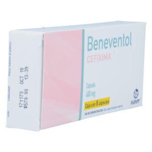 BENEVENTOL CEFIXIMA CAPS 400 MG