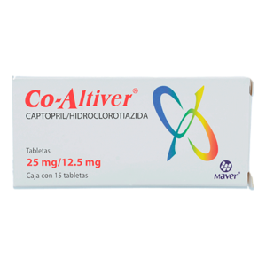 CO-ALTIVER CAPTOPRIL HIDROCLOROTIAZIDA 25/12.5MG