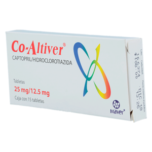 CO-ALTIVER CAPTOPRIL HIDROCLOROTIAZIDA 25/12.5MG