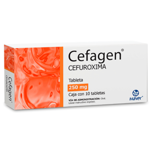 CEFAGEN CEFUROXIMA TAB 250MG