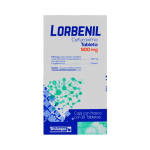 LORBENIL CEFUROXIMA TAB 500MG