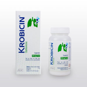 KROBICIN CLARITROMICINA SUS 250MG