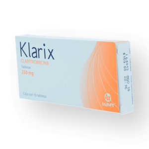 KLARIX CLARITROMICINA TAB 250MG