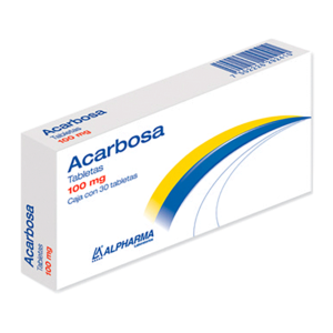 ACARBOSA ALPHARMA TAB 100MG