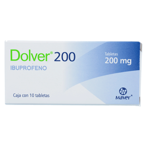 DOLVER 200 IBUPROFENO 200MG