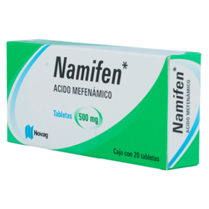 NAMIFEN ACIDO MEFENAMICO TAB 500MG