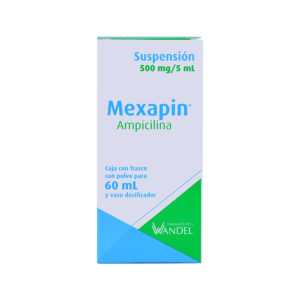 MEXAPIN SUSP AMPICILINA 500MG