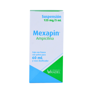 MEXAPIN SUSP AMPICILINA 125MG