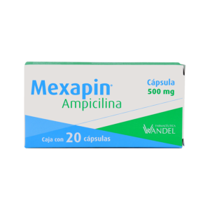 MEXAPIN CAPS AMPICILINA 500 MG