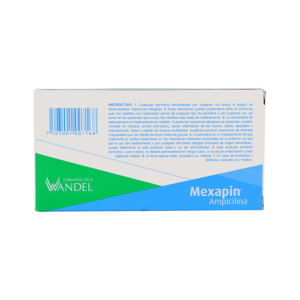 MEXAPIN CAPS AMPICILINA 500 MG