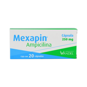 MEXAPIN CAPS AMPICILINA 250 MG