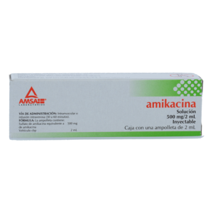 AMIKACINA AMSA SOL 500MG