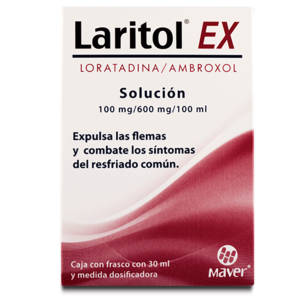 LARITOL EX LORATADINA AMBROXOL 100/600MG