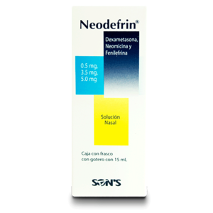 NEODEFRIN NASAL DEXAMETASONA NEOMICINA FENILEFRINA