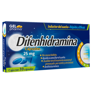 DIFENHIDRAMINA GELPHARMA CAPS 25MG