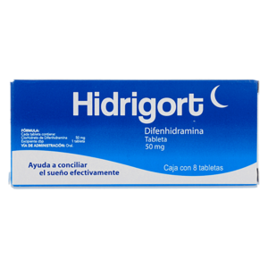 HIDRIGORT DIFENHIDRAMINA TABS 50MG