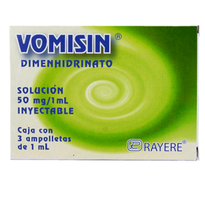 VOMISIN DIMENHIDRINATO INY 50MG/1ML