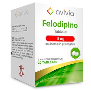 FELODIPINO AVIVIA TABS 5MG