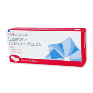 LOSARTAN HIDROCLOROTIAZIDA TABS 100/25MG