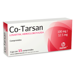 CO-TARSAN LOSARTAN HIDROCLOROTIAZIDA 100/12.5 MG