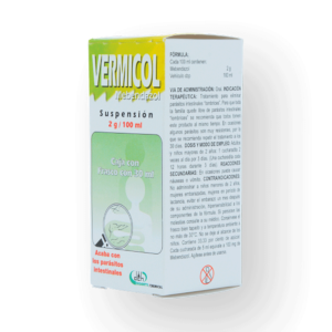 VERMICOL MEBENDAZOL SUS 2G/100ML