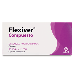 FLEXIVER COMPUESTO MELOXICAM METOCARBAMOL 15MG/215MG