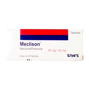 MECLISON MECLIZINA PIRIDOXINA TABS 25/50MG