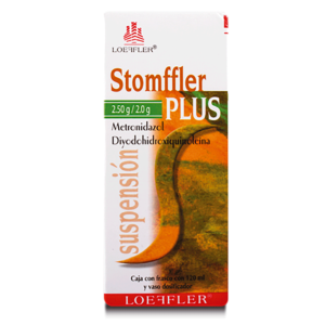 STOMFFLER PLUS METRONIDAZOL DIYODOHIDROXIQUINOLEINA SUS