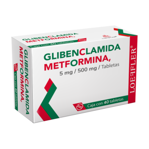 METFORMINA GLIBENCLAMIDA TABS 500MG/5MG