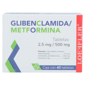 METFORMINA GLIBENCLAMIDA TABS 500/2.5MG