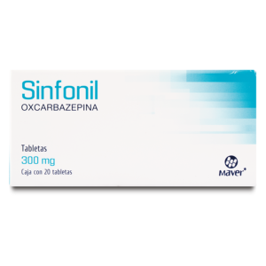 SINFONIL OXCARBAZEPINA TABS 300MG